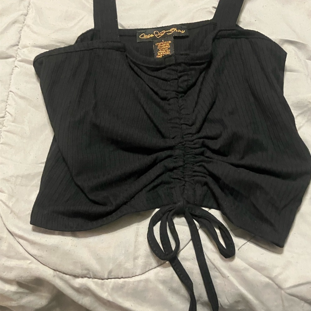 Black crop top
